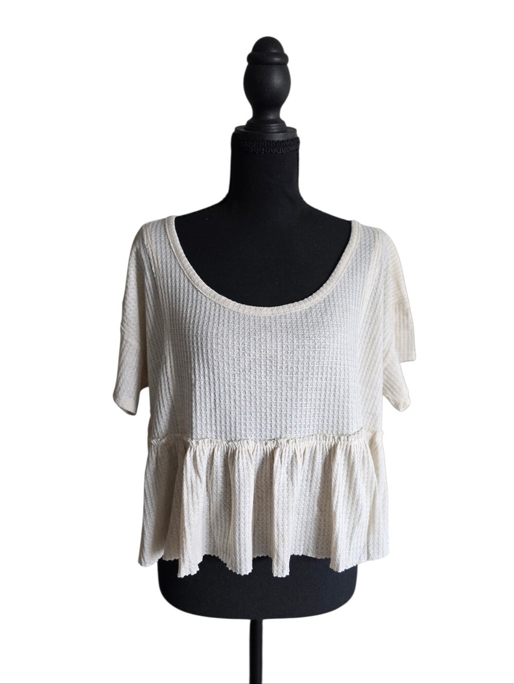 NWT Peplum Crop Top